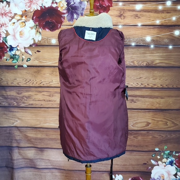 Tommy Hilfiger Navy Blue Long Quilted Coat - Picture 6 of 8